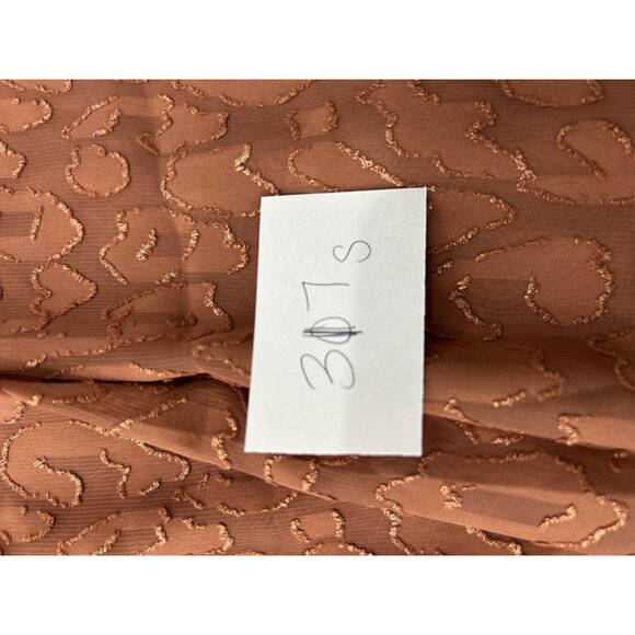 Chicos NWT Burnout Cheetah Print Blouse Size L Classic Copper 3/4 Sleeves - Picture 10 of 12